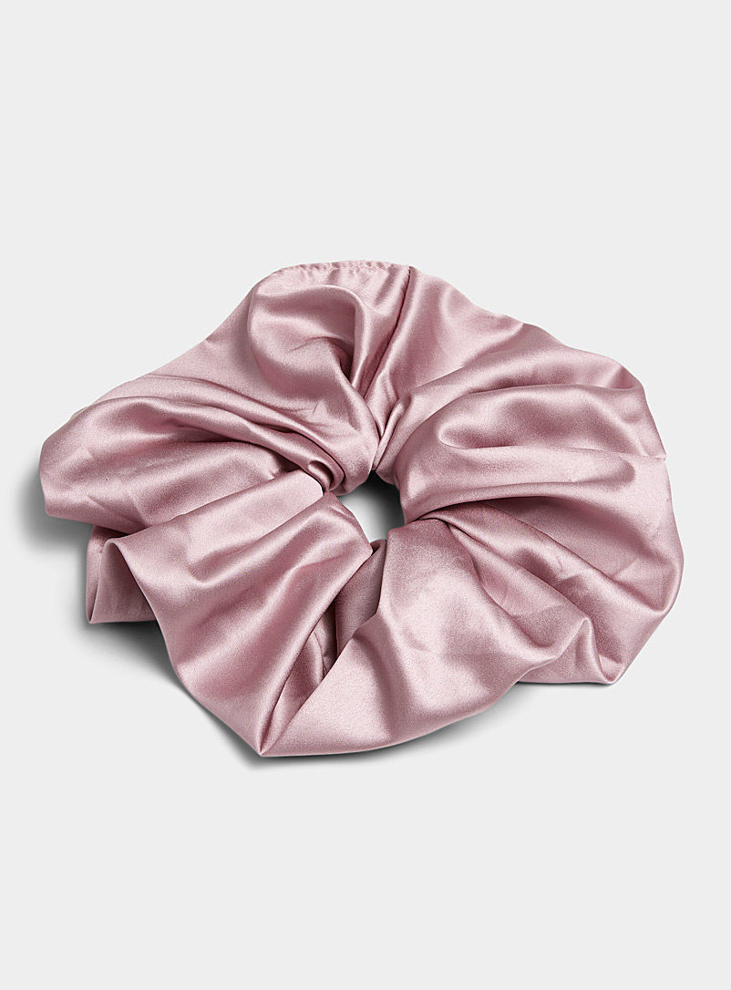 Simons Pink Oversized satiny scrunchie for women