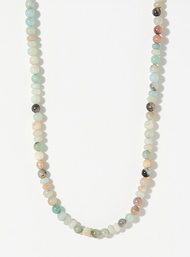 Semi-precious stone beaded necklace
