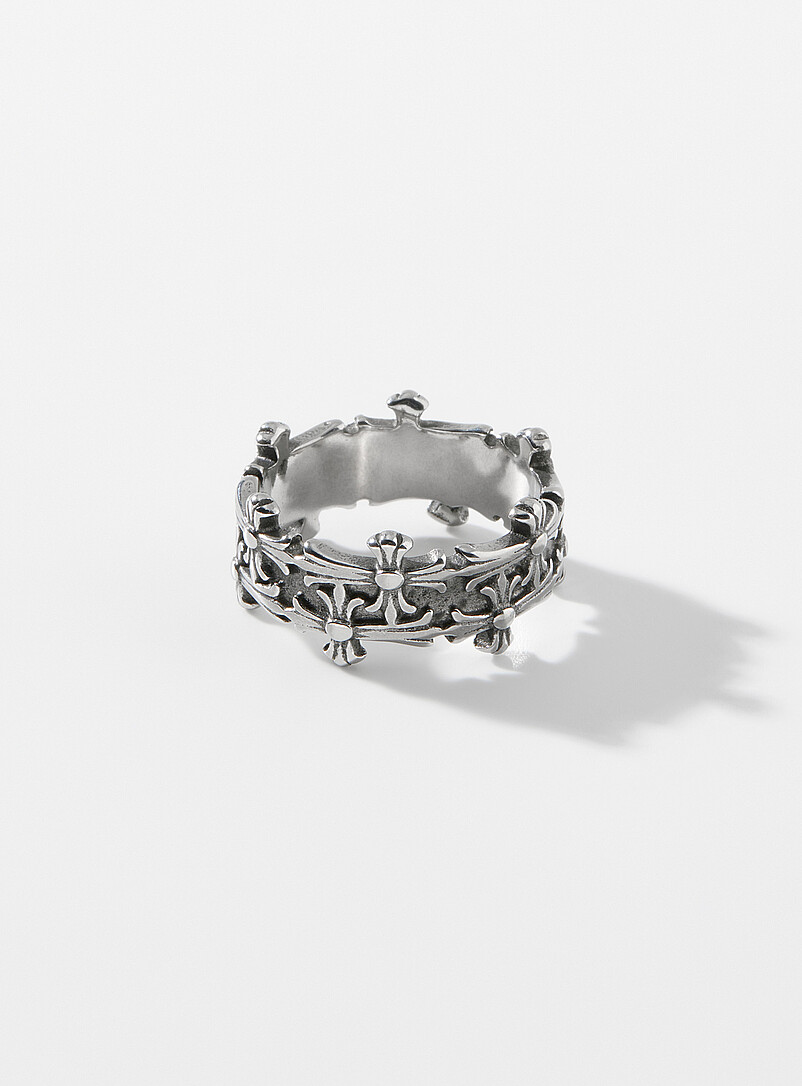 Gothic cross ring product image (primary)
