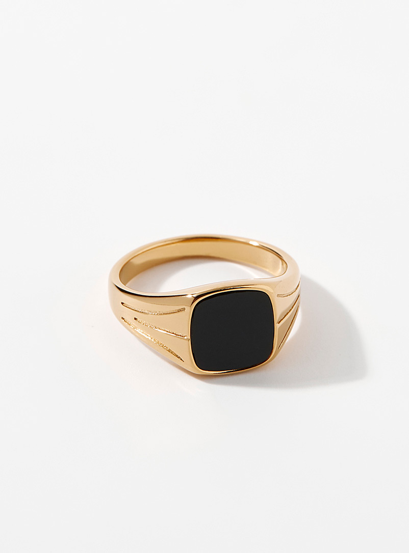 Colourful Enamel Signet Ring