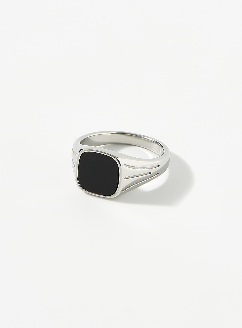 Colourful Enamel Signet Ring