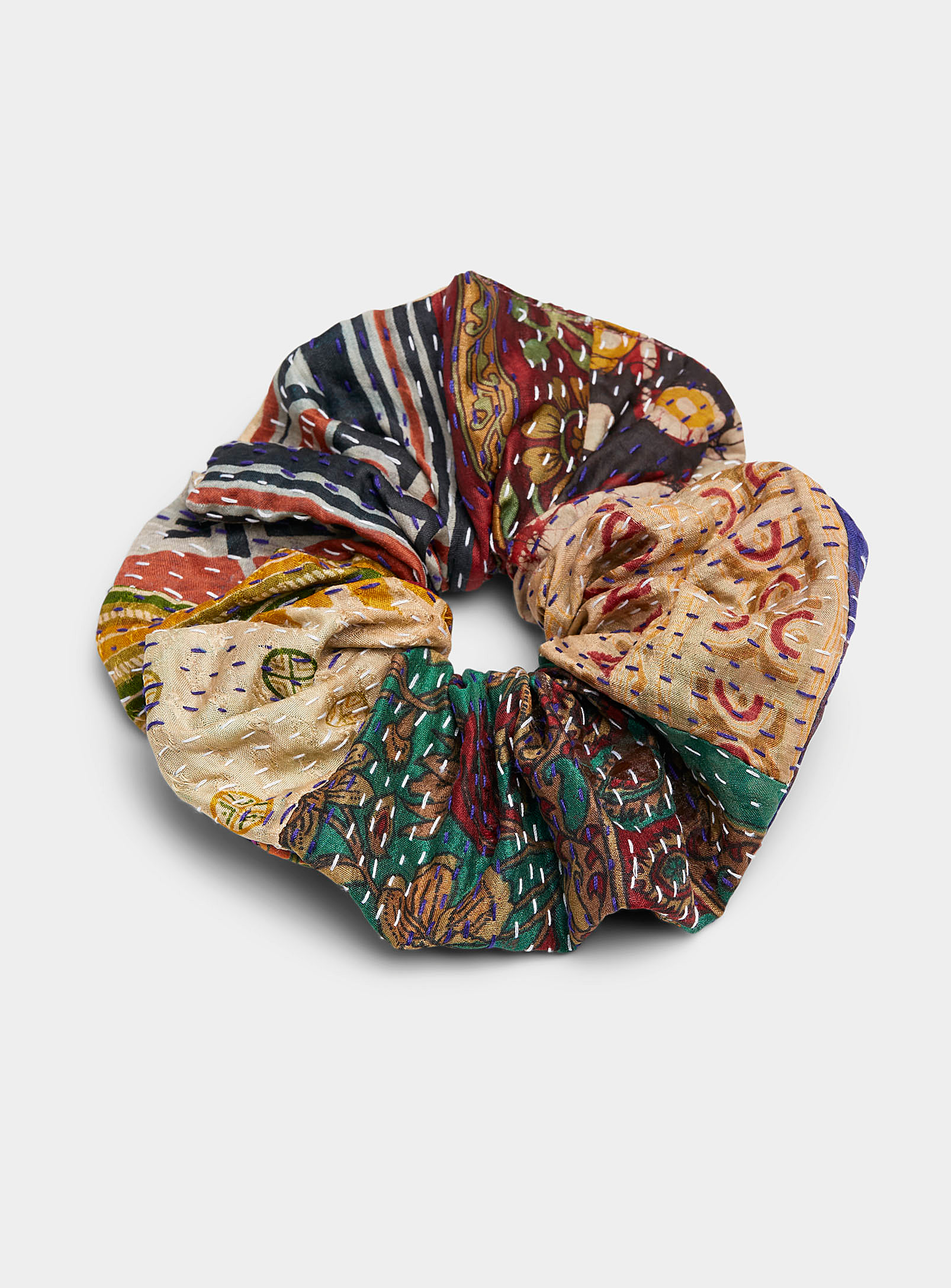 Simons - Women's Large patchwork scrunchie