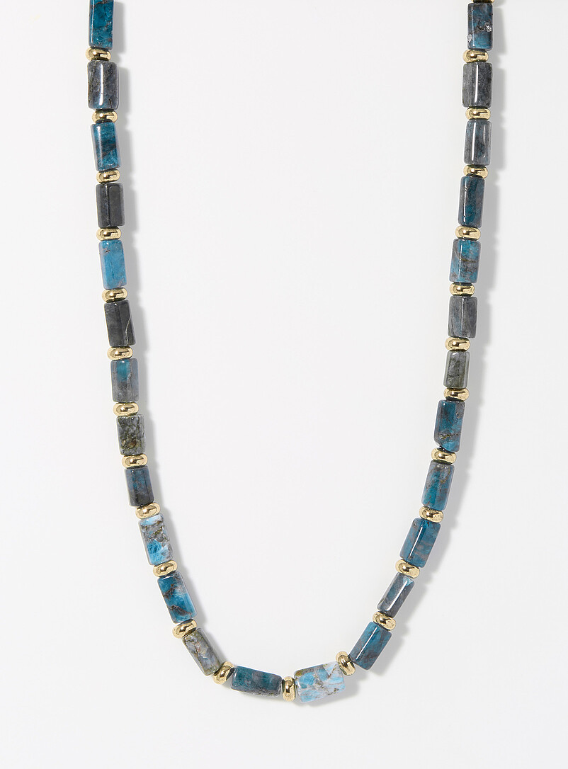 Natural-Look Stone Necklace
