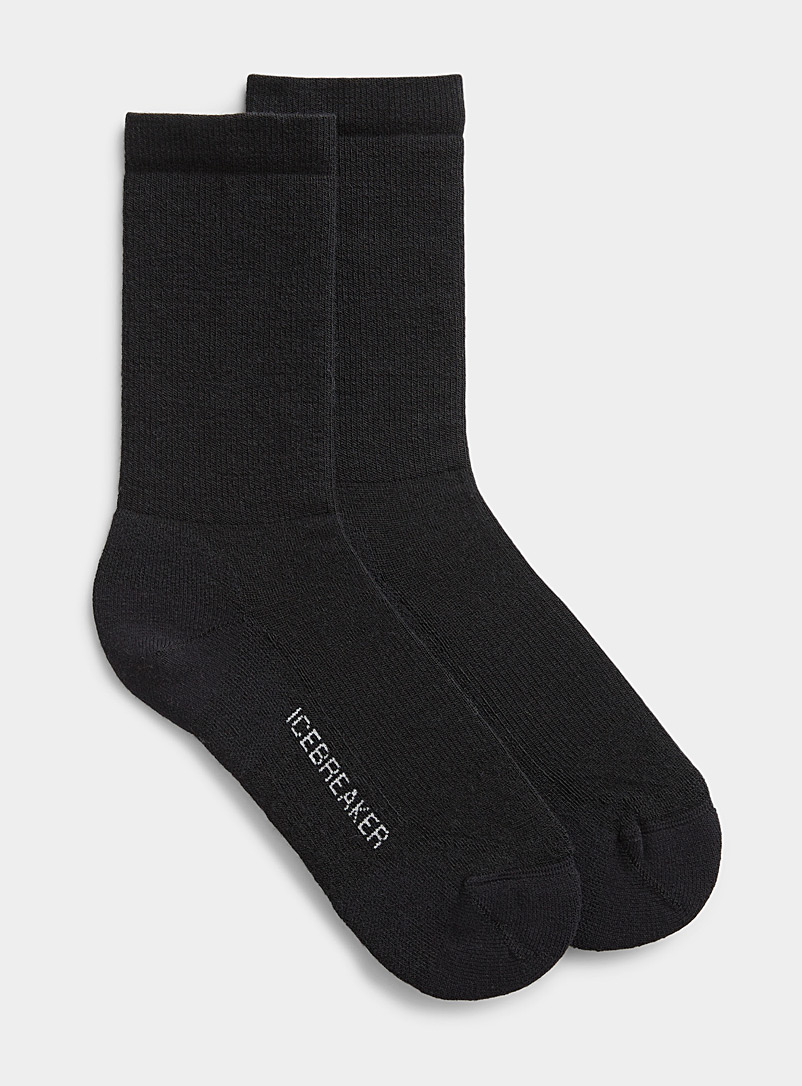 Icebreaker Black Lifestyle merino sock for women