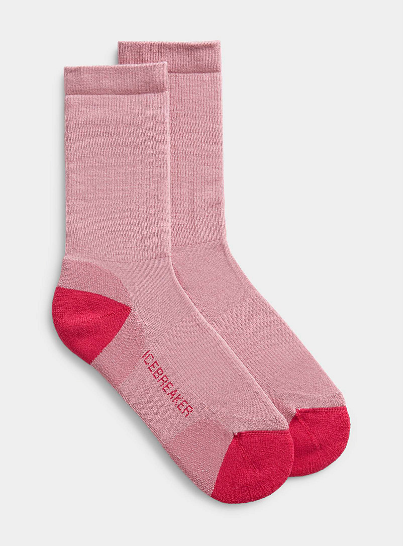 Icebreaker Pink Lifestyle merino sock for women