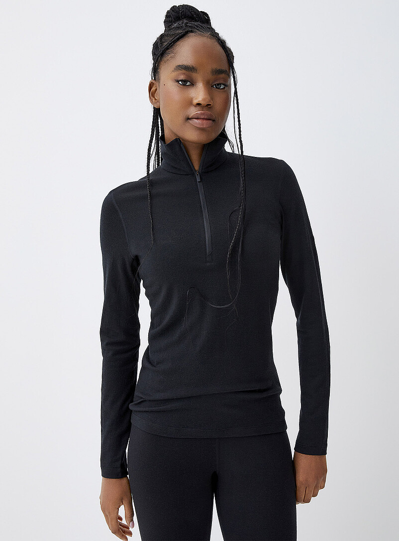 Haut Thermique Enfant Col Roulé Rayé - Sous-vêtement D'hiver Doublé Polaire - Manches Longues Pour Garçons Et Filles