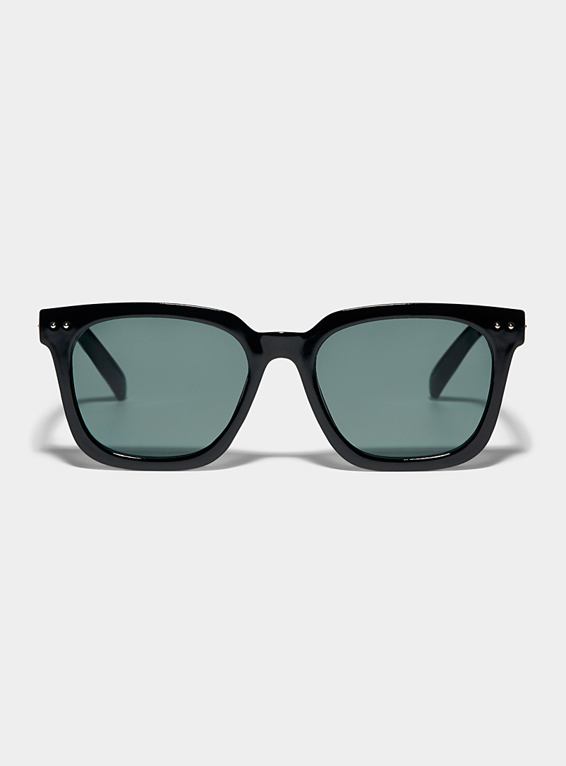 Simons Black Milla monochrome square sunglasses for women