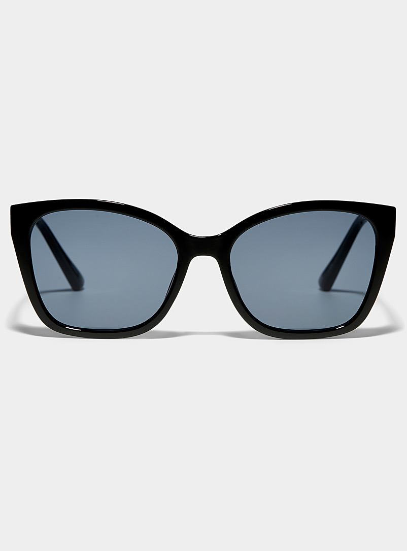 Simons Black Lucy square sunglasses for women