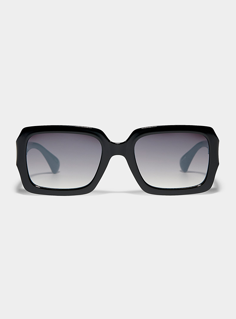 Simons: Les lunettes de soleil carrées Lee Noir pour femme