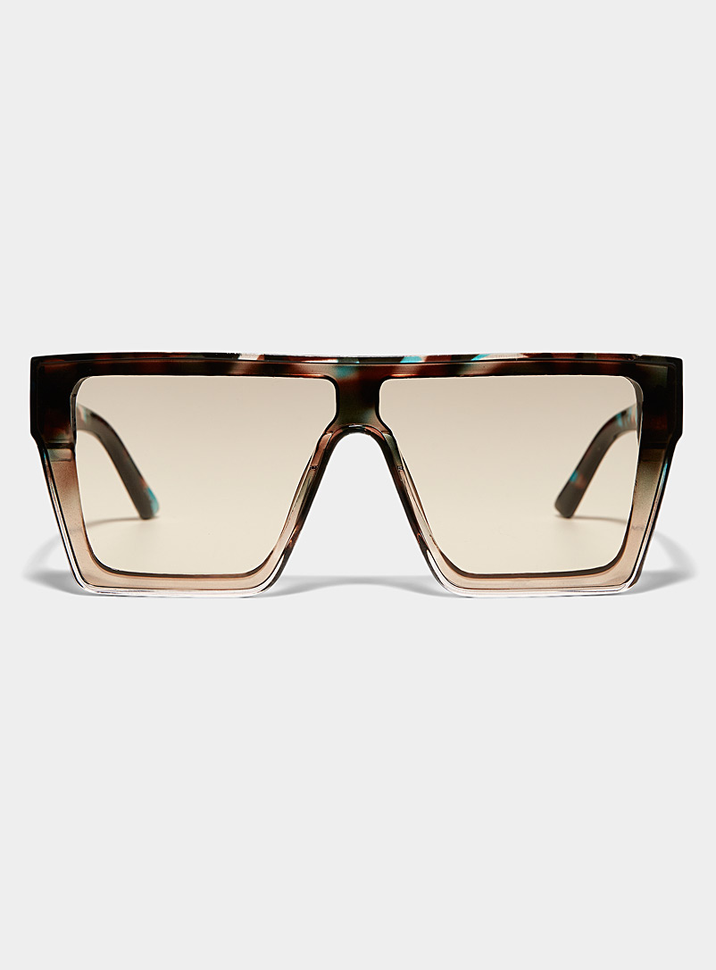 Simons Light Brown Spirit visor sunglasses for women