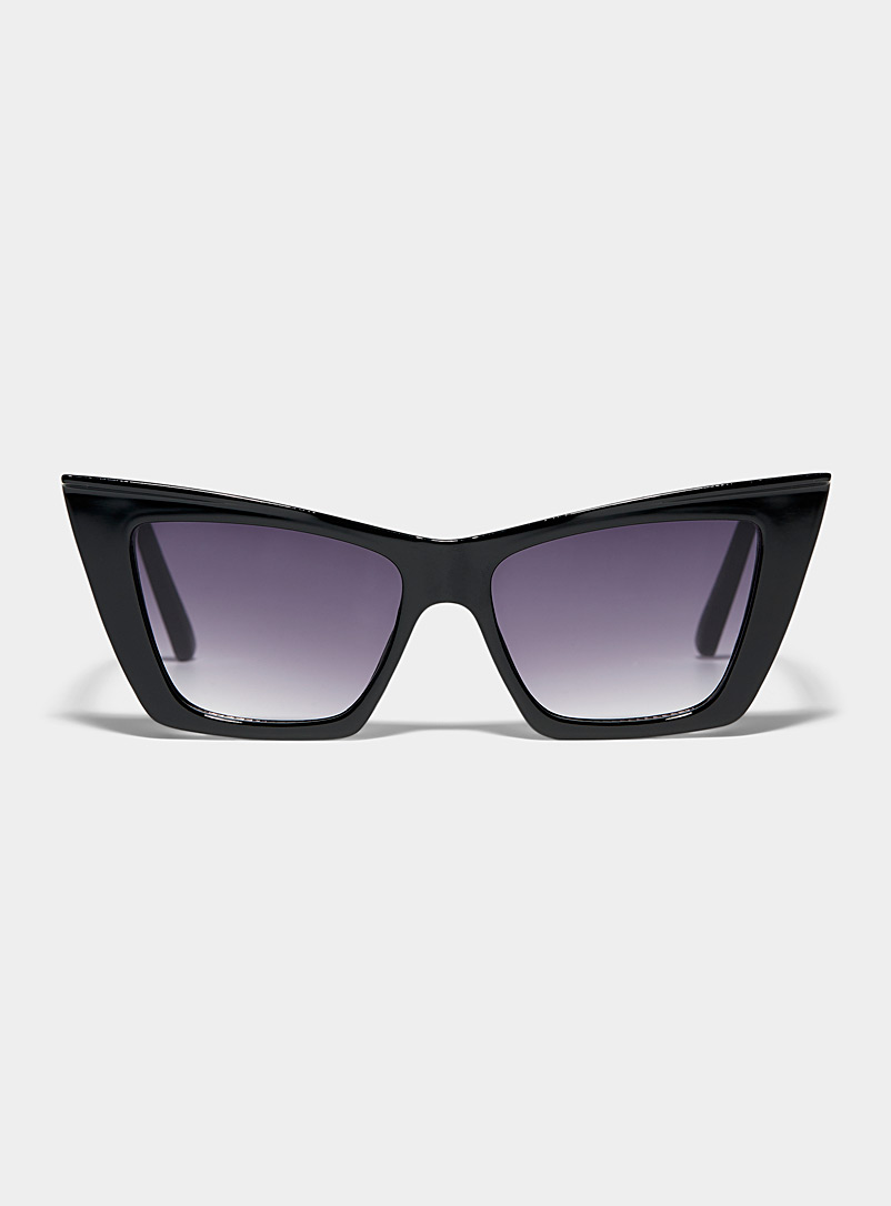 Simons Black Celine angular cat-eye sunglasses for women