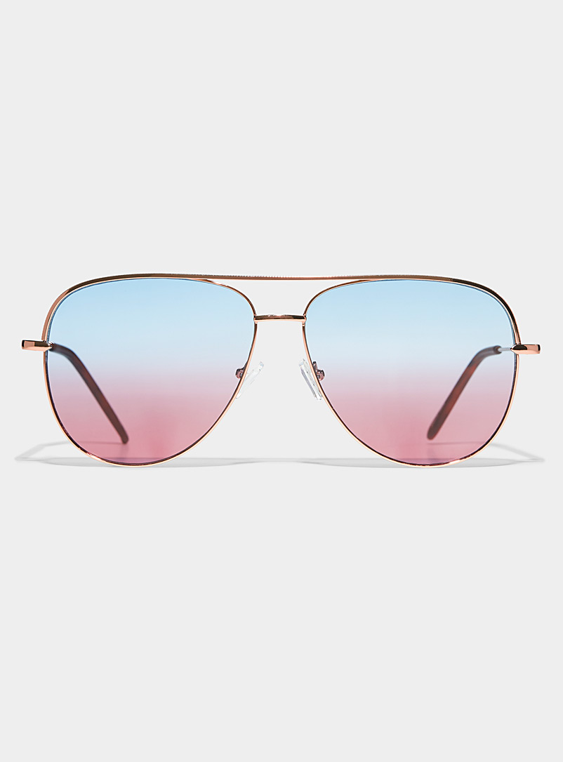 Simons Assorted Jess aviator sunglasses for women