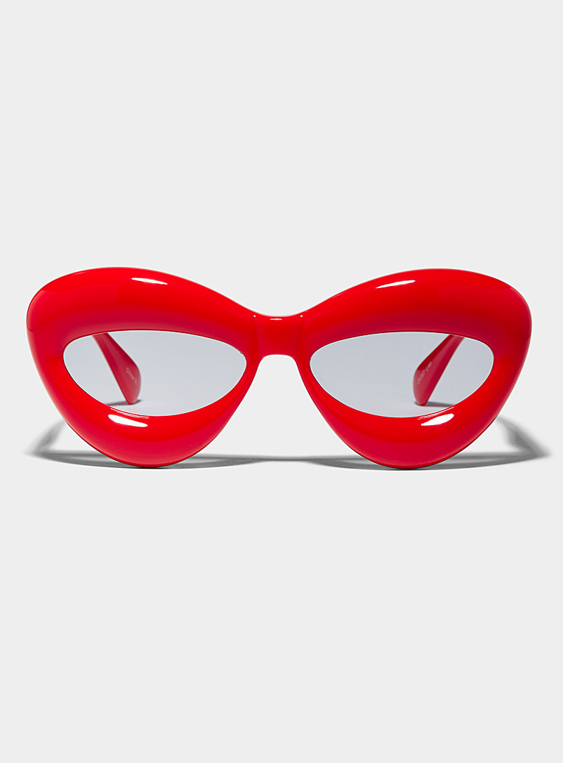 Simons Red Lisa oval sunglasses for women
