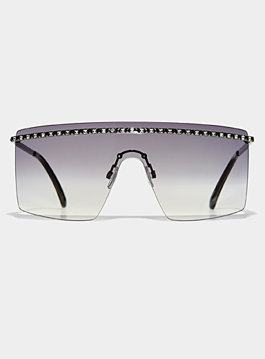 Porte-lunettes Magnétique Pour Voiture - Lot De 2 En Cuir PU Gris - Fixation Pare-soleil Universelle