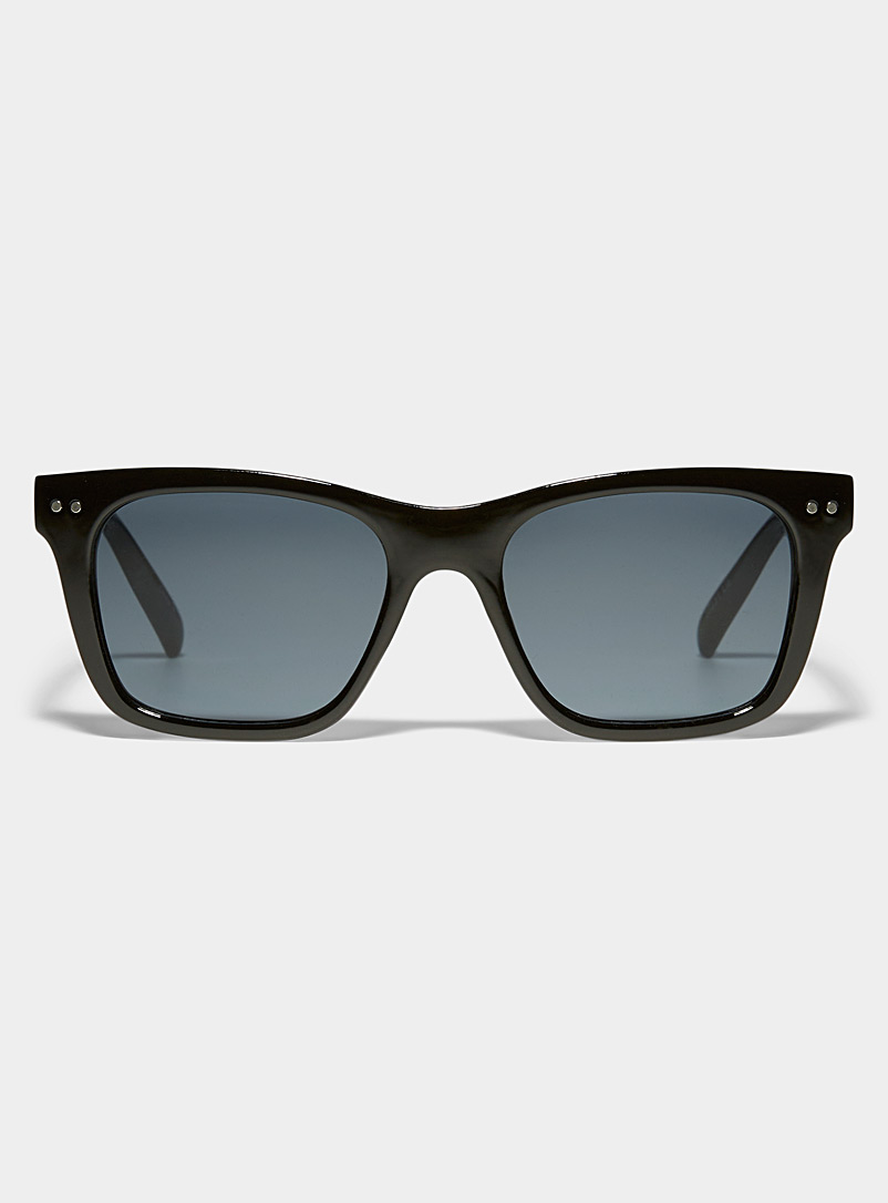 Simons Black Liz rectangular sunglasses for women