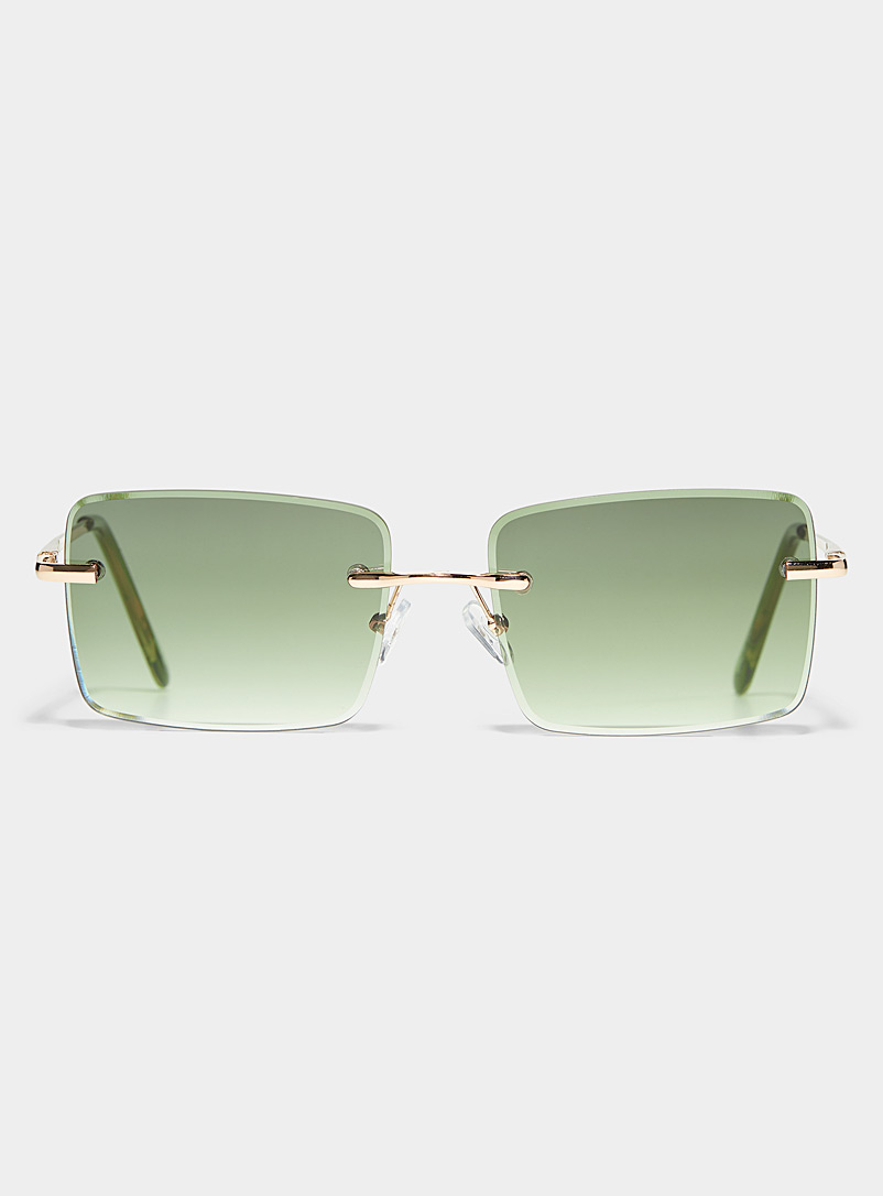 Simons: Les lunettes de soleil colorées Sol Vert pour femme