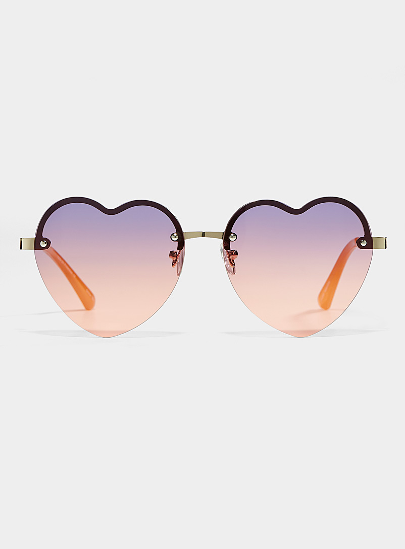 Simons Assorted Valentina heart sunglasses for women