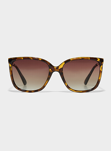Les lunettes de soleil carr&eacute;es polaris&eacute;es Cheryl