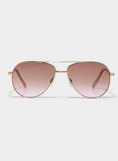 Simons Hazelnut Jackie aviator sunglasses for women