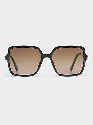 Les lunettes de soleil carr&eacute;es polaris&eacute;es Sabrina