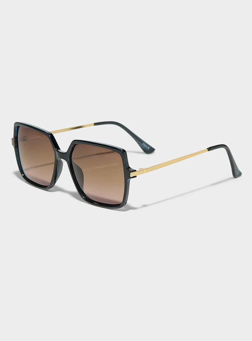 Simons Taupe Sabrina polarized square sunglasses for women