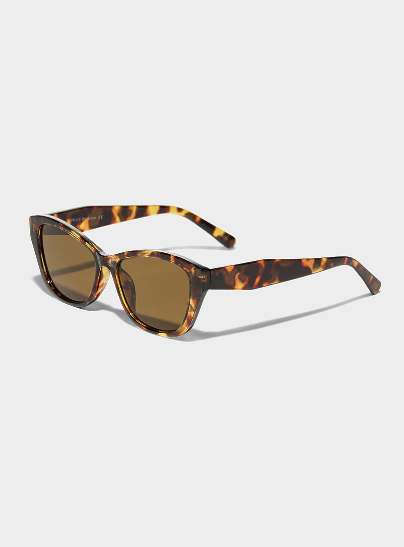 Simons: Les lunettes de soleil oeil de chat Tyla Ambre  pour femme