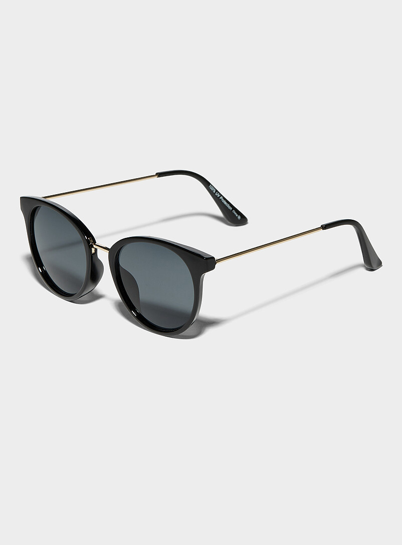 Simons: Les lunettes de soleil rondes Amanda Noir pour femme