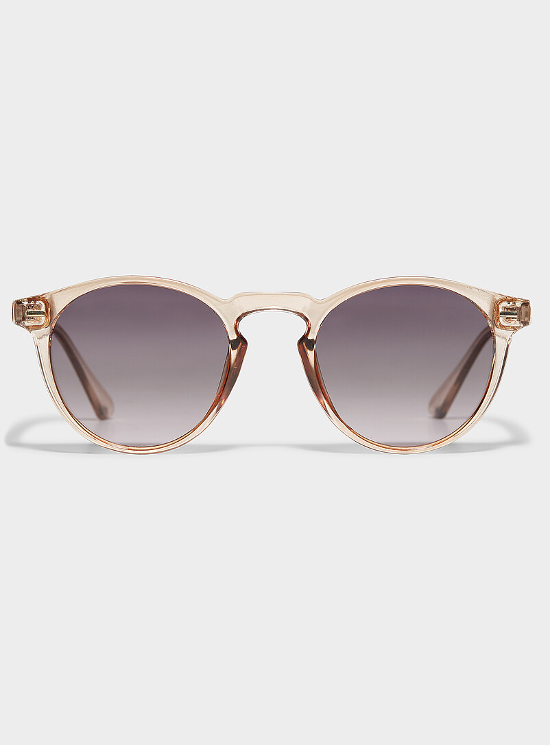 Simons Hazelnut Morgan polarized round sunglasses for women