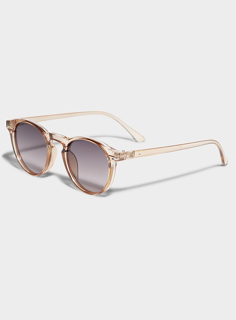 Simons Hazelnut Morgan polarized round sunglasses for women