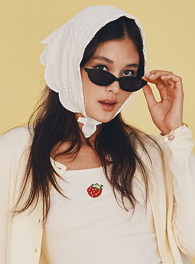 Jessica narrow oval sunglasses