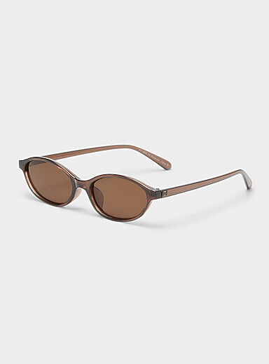 Les lunettes de soleil ovales &eacute;troites Jessica