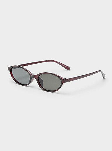 Les lunettes de soleil ovales &eacute;troites Jessica
