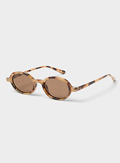 Simons Corn/Vanilla Yellow Paloma polarized oval sunglasses for women