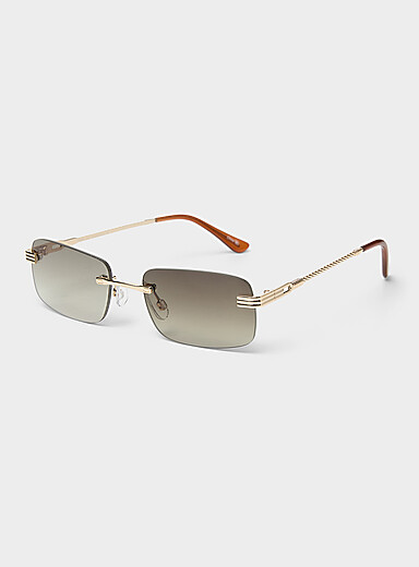 Legacy frameless rectangular sunglasses