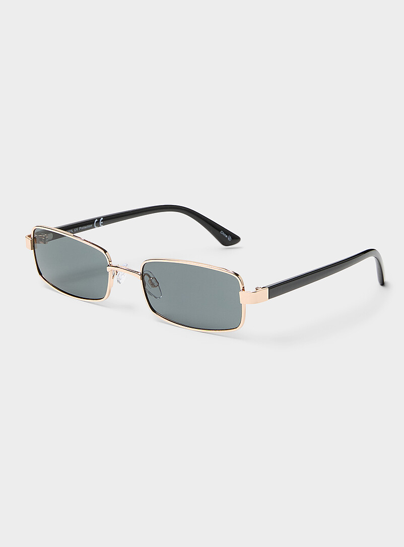Simons: Les lunettes de soleil rectangulaires &eacute;troites Yvonne Brun pour femme