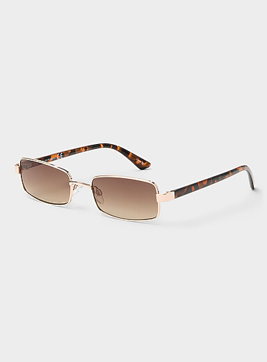 Yvonne narrow rectangular sunglasses