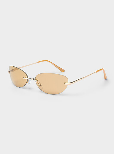 Rotation frameless sunglasses