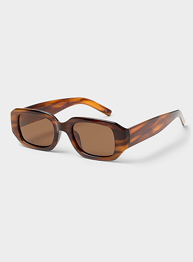 Les lunettes de soleil rectangulaires arrondies polaris&eacute;es Suzanne