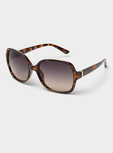 Les lunettes de soleil carr&eacute;es arrondies Rosland