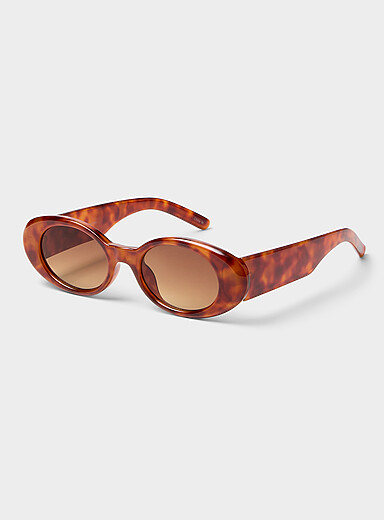 Les lunettes de soleil gonfl&eacute;es ovales Ingrid