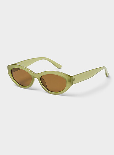 Les lunettes de soleil ovales &oelig;il de chat Fiona