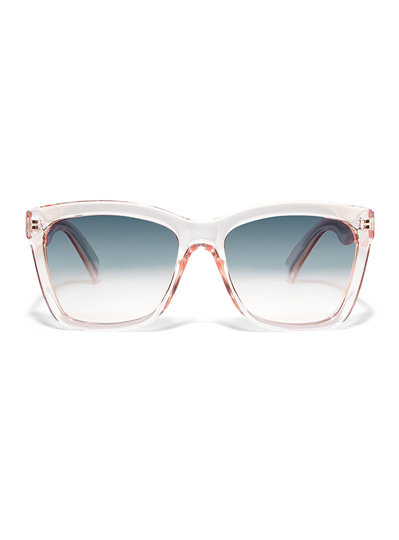 Simons Pink Jazmine square sunglasses for women