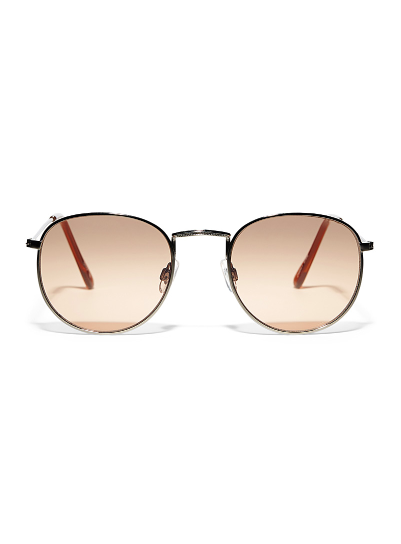 Simons: Les lunettes de soleil rondes Effie Charbon pour femme