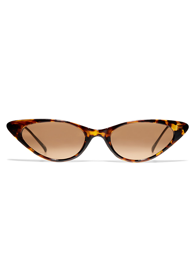 Simons Light Brown Carrie cat-eye sunglasses for women