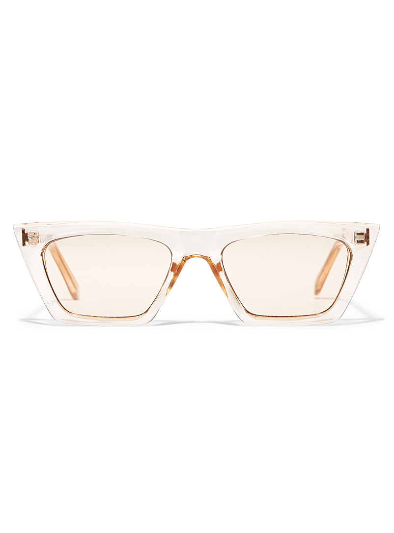 Simons Peach Dania rectangular sunglasses for women
