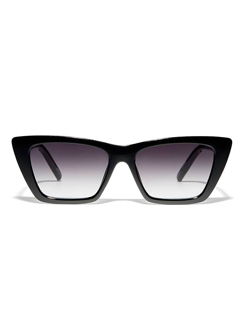 Simons: Les lunettes de soleil rectangulaires Corrie Noir pour femme