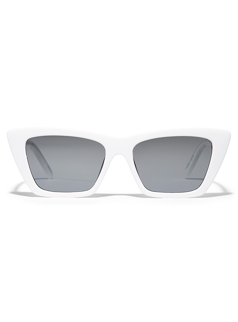 Simons Black Corrie rectangular sunglasses for women