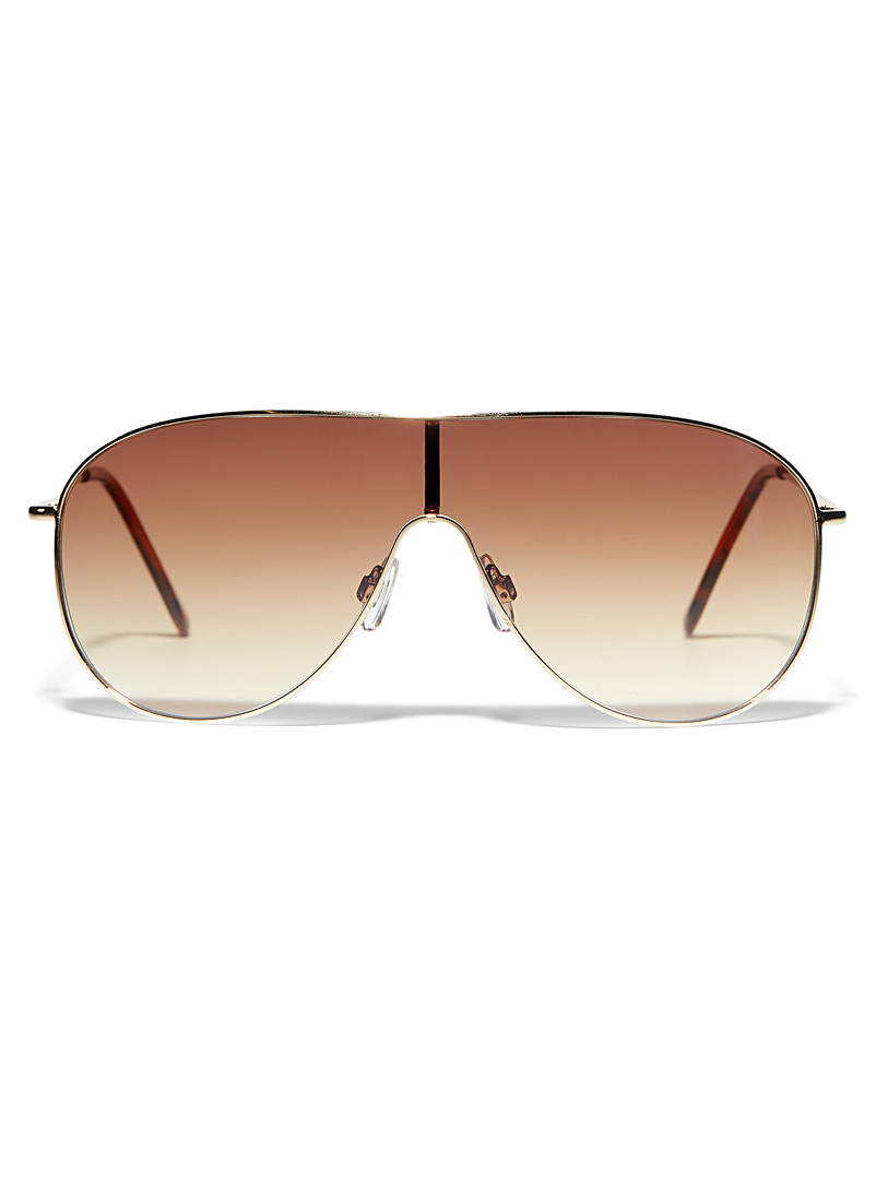 Simons: Les lunettes de soleil aviateur pleines Beach Assorti pour femme