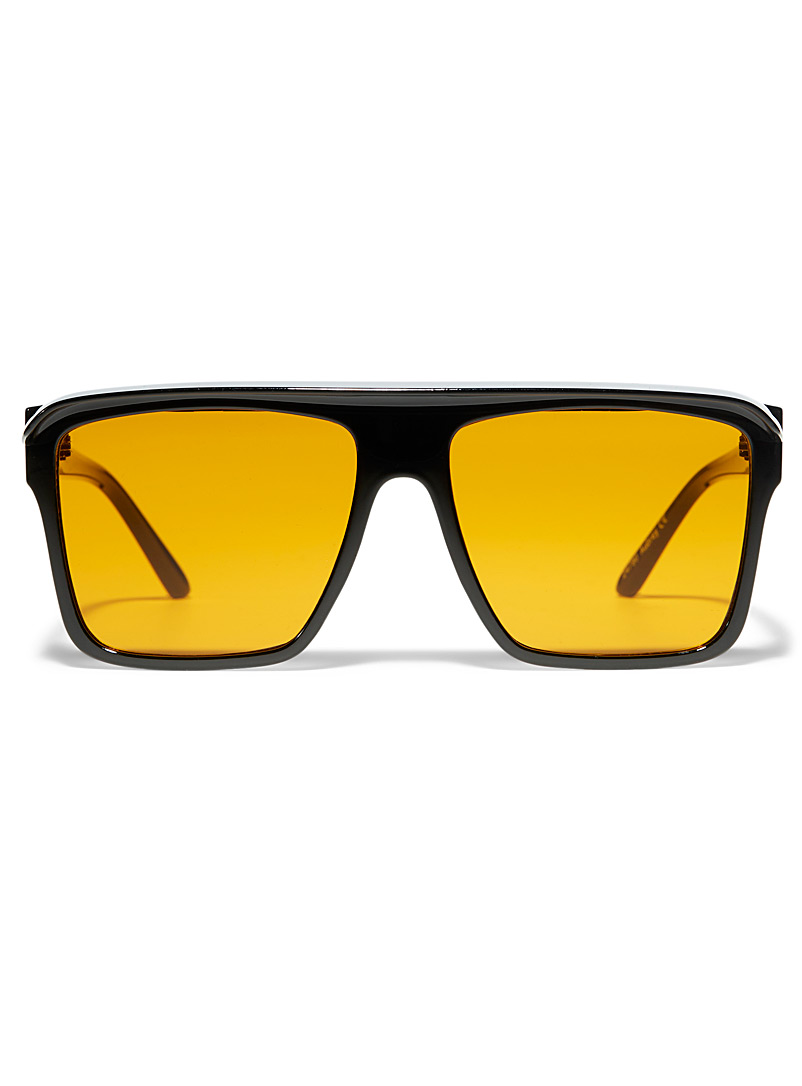 Simons Black Aubrey visor sunglasses for women
