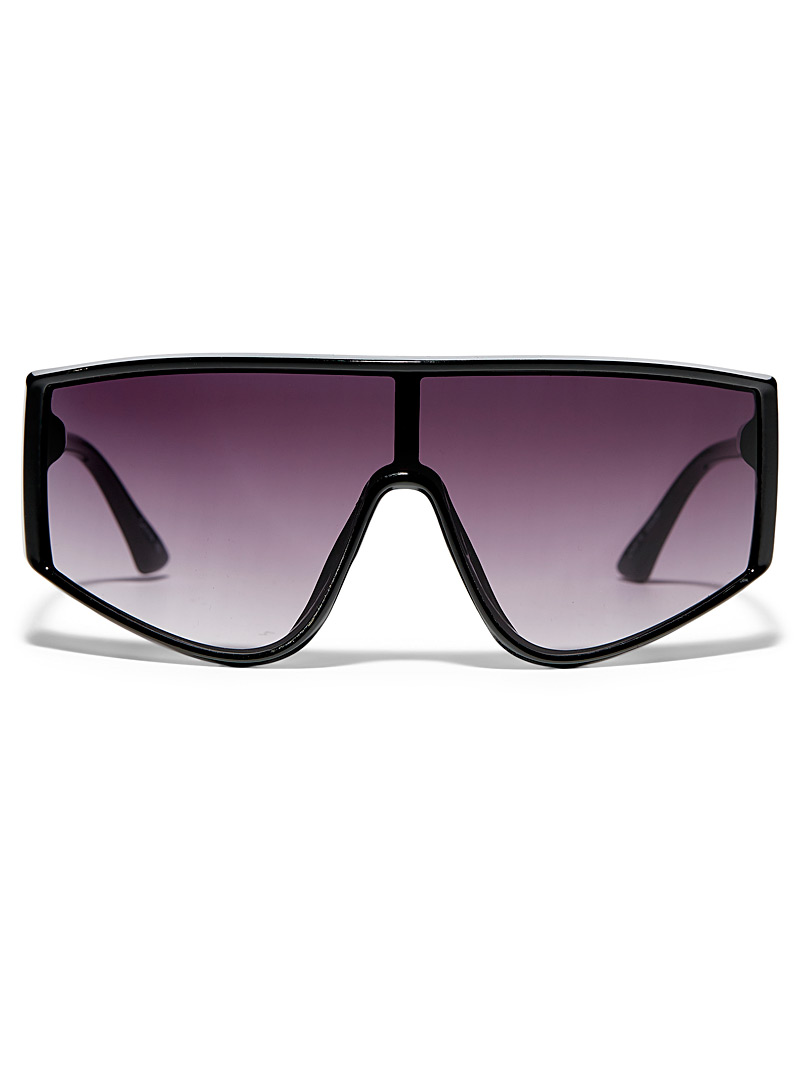 Simons Black Wader shield sunglasses for women
